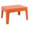 Luxury Commercial Living 27.5" Orange Stackable Outdoor Patio Coffee Table